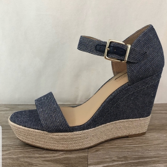 Denim Wedge Antonio's Melani Lauralyn  Size 7 - Picture 2 of 11